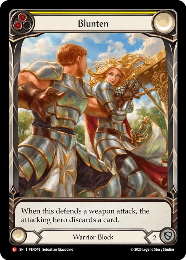 Blunten (Yellow) (Extended Art) [PEN049] (Compendium of Rathe)  Rainbow Foil | Card Citadel