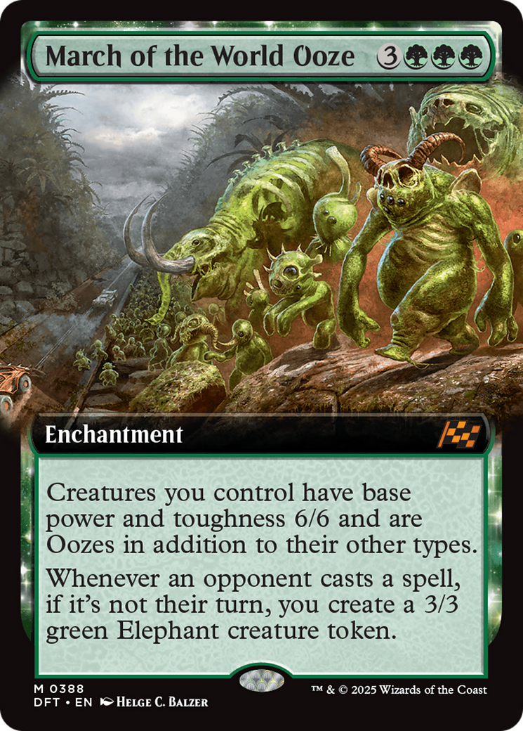 March of the World Ooze (Extended Art) [Aetherdrift] | Card Citadel