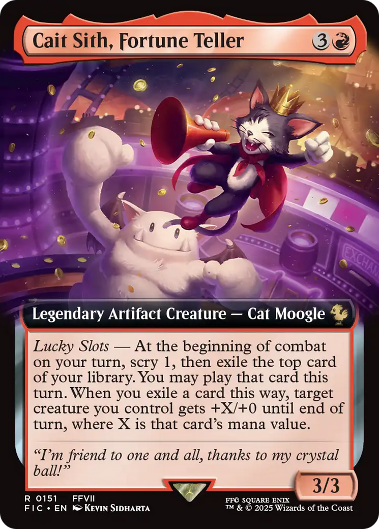 Cait Sith, Fortune Teller (Extended Art) [FINAL FANTASY Commander] | Card Citadel