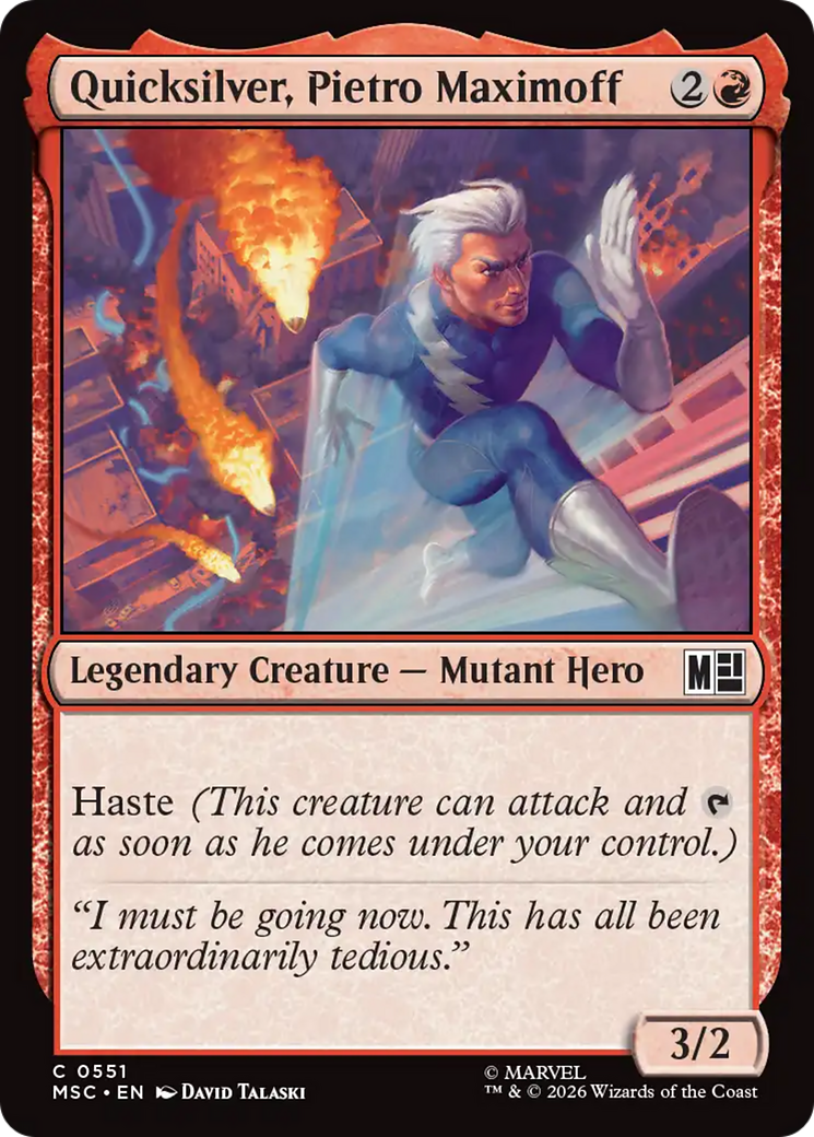 Quicksilver, Pietro Maximoff (0551) [Marvel Super Heroes Commander] | Card Citadel