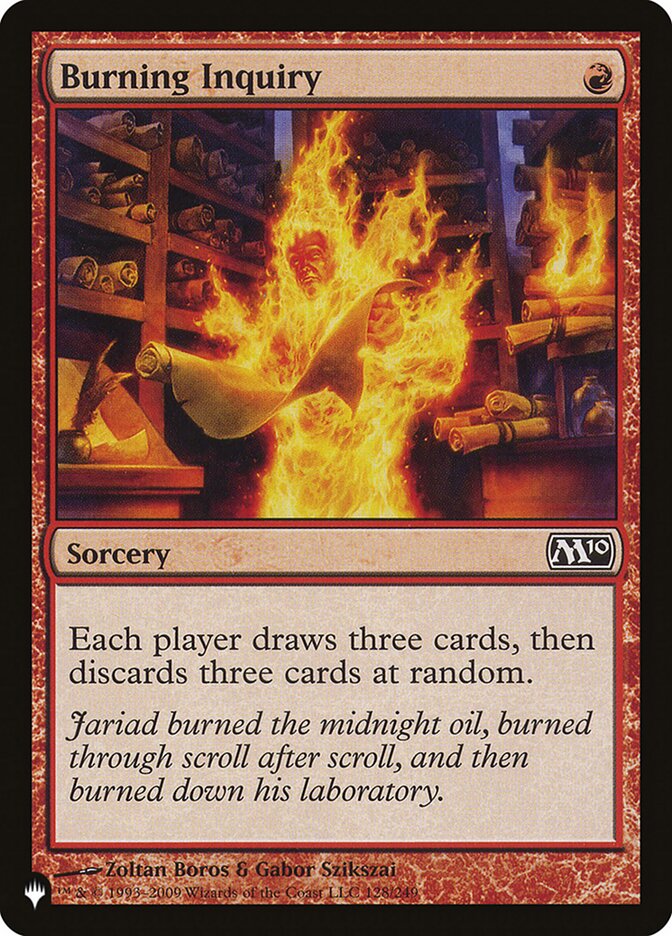 Burning Inquiry [The List] | Card Citadel