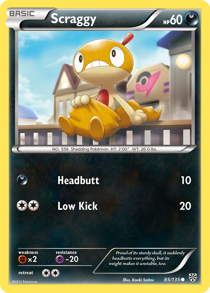 Scraggy (85/135) [Black & White: Plasma Storm] | Card Citadel