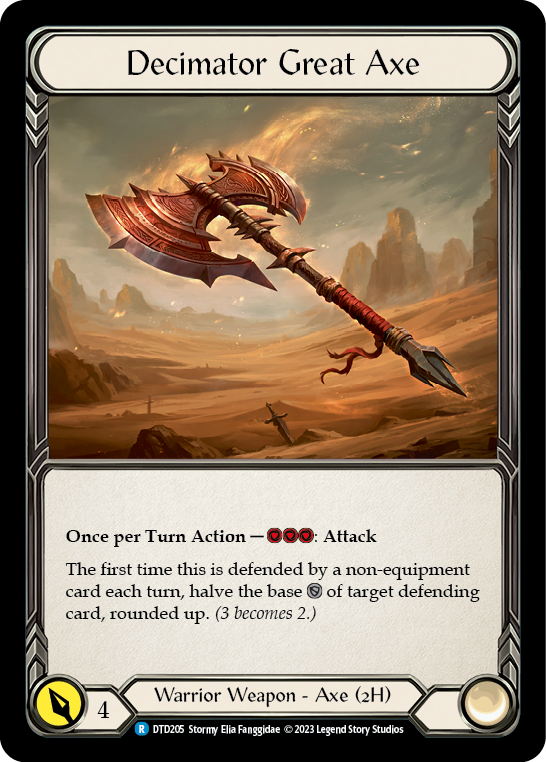 Decimator Great Axe [DTD205] (Dusk Till Dawn) | Card Citadel