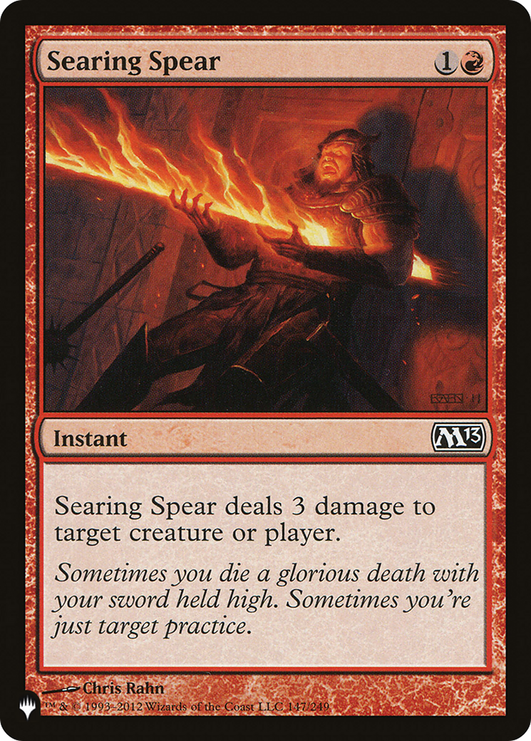 Searing Spear [The List Reprints] | Card Citadel