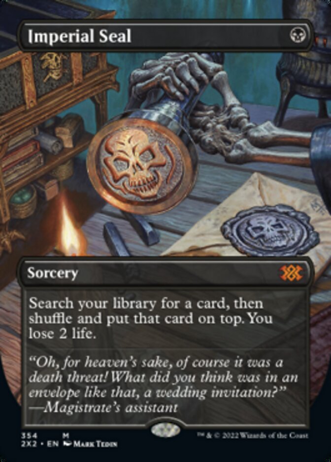 Imperial Seal (Borderless Alternate Art) [Double Masters 2022] | Card Citadel