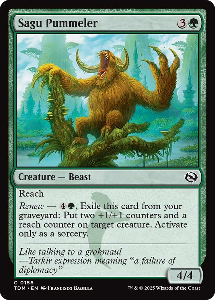 Sagu Pummeler [Tarkir: Dragonstorm] | Card Citadel