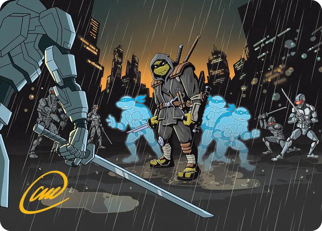 The Last Ronin's Technique Art Card (Gold-Stamped Signature) [Teenage Mutant Ninja Turtles Art Series] | Card Citadel