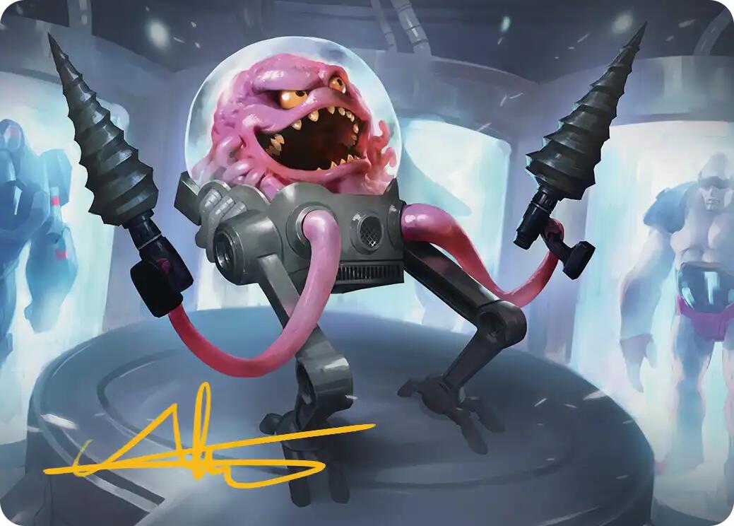 Krang, Master Mind Art Card (4/54) (Gold-Stamped Signature) [Teenage Mutant Ninja Turtles Art Series] | Card Citadel