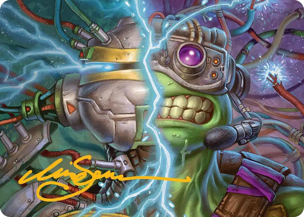 Mind Transfer Protocol Art Card (Gold-Stamped Signature) [Teenage Mutant Ninja Turtles Art Series] | Card Citadel