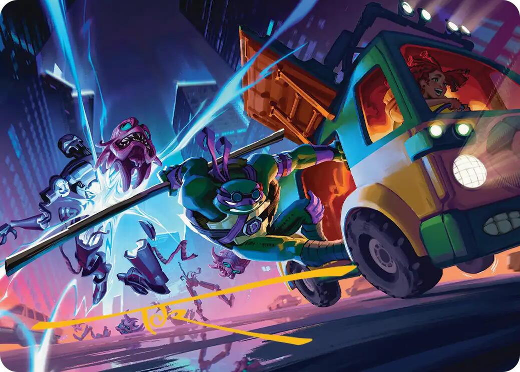 Donatello, Rad Scientist Art Card (Gold-Stamped Signature) [Teenage Mutant Ninja Turtles Art Series] | Card Citadel