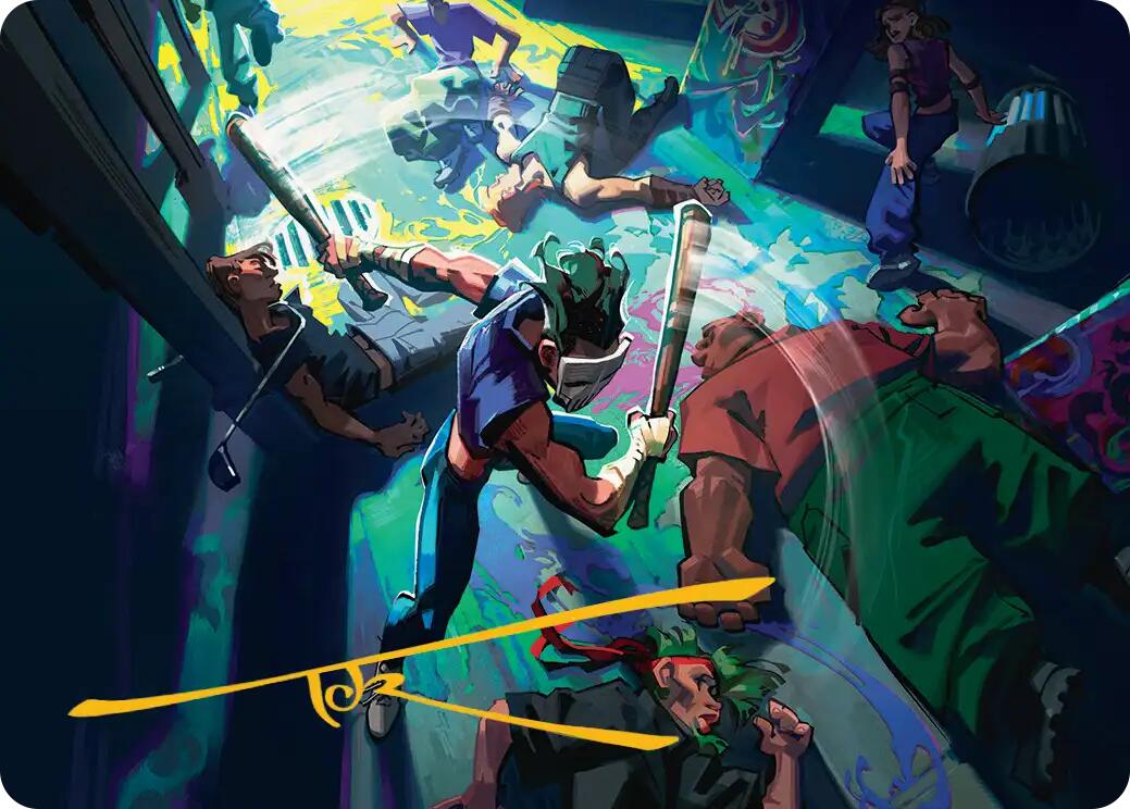 Pain 101 Art Card (Gold-Stamped Signature) [Teenage Mutant Ninja Turtles Art Series] | Card Citadel