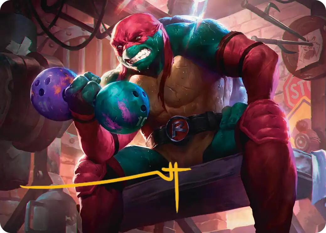 Raphael, Tough Turtle Art Card (Gold-Stamped Signature) [Teenage Mutant Ninja Turtles Art Series] | Card Citadel