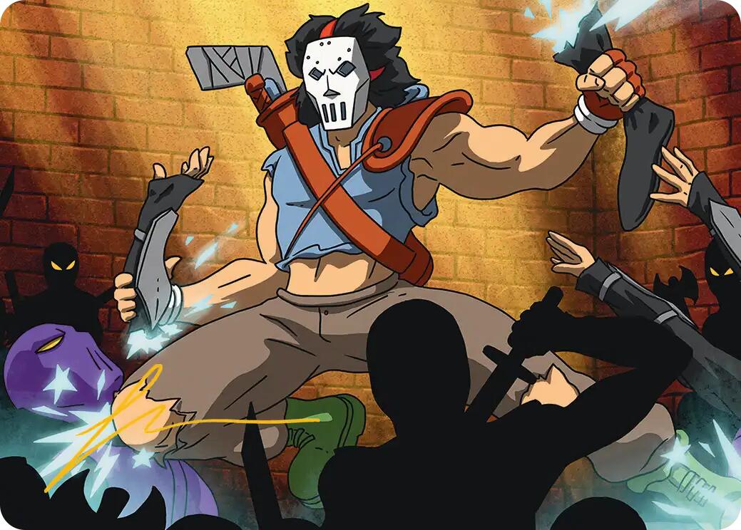Casey Jones, Vigilante Art Card (Gold-Stamped Signature) [Teenage Mutant Ninja Turtles Art Series] | Card Citadel
