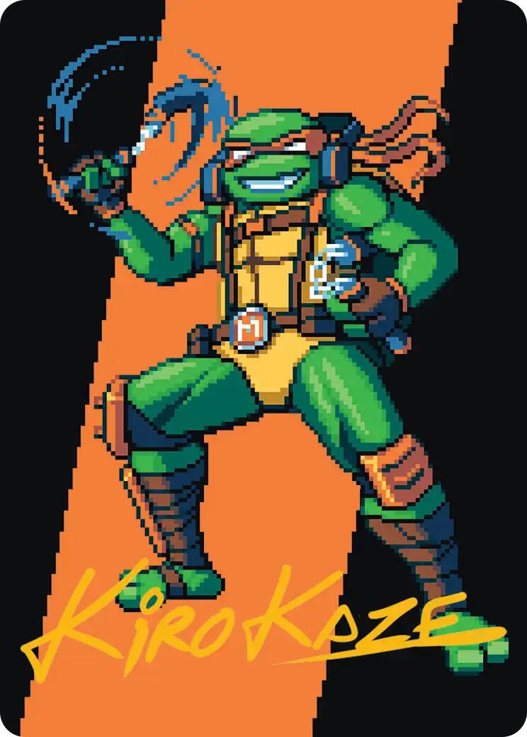 Michelangelo, the Heart Art Card (Gold-Stamped Signature) [Teenage Mutant Ninja Turtles Art Series] | Card Citadel