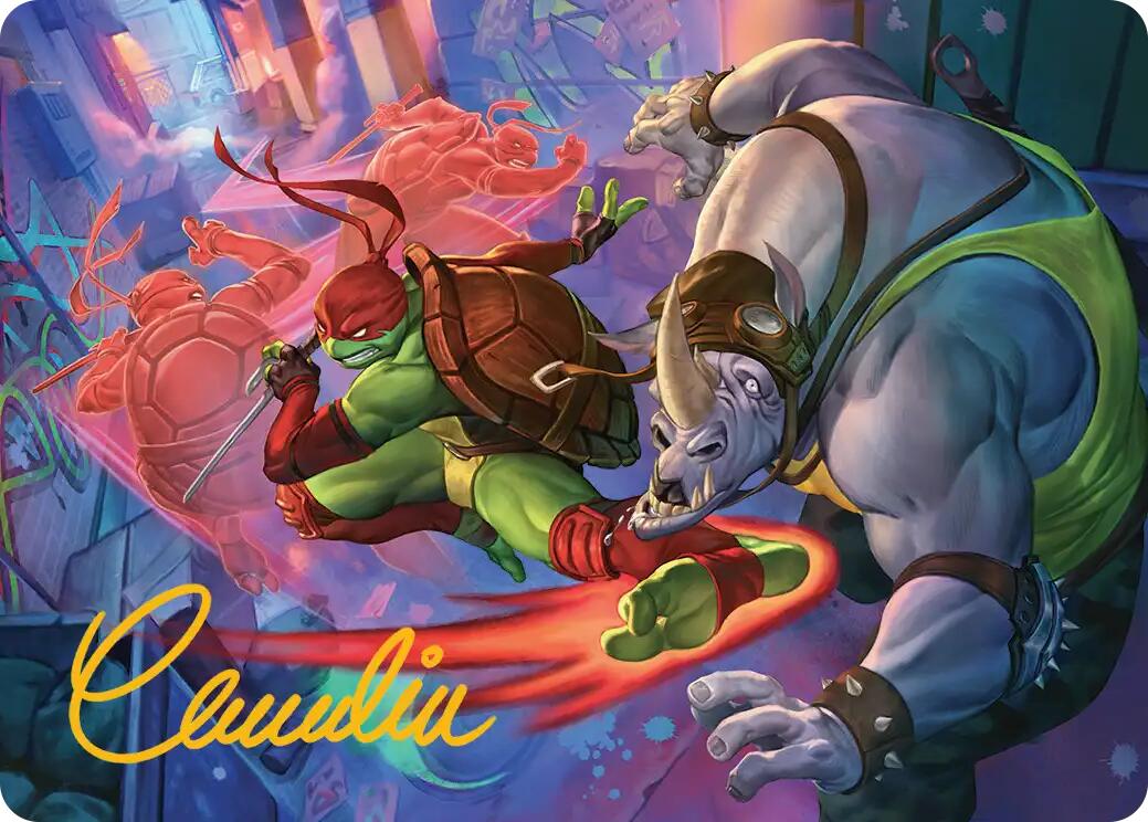 Super Combo Art Card (Gold-Stamped Signature) [Teenage Mutant Ninja Turtles Art Series] | Card Citadel