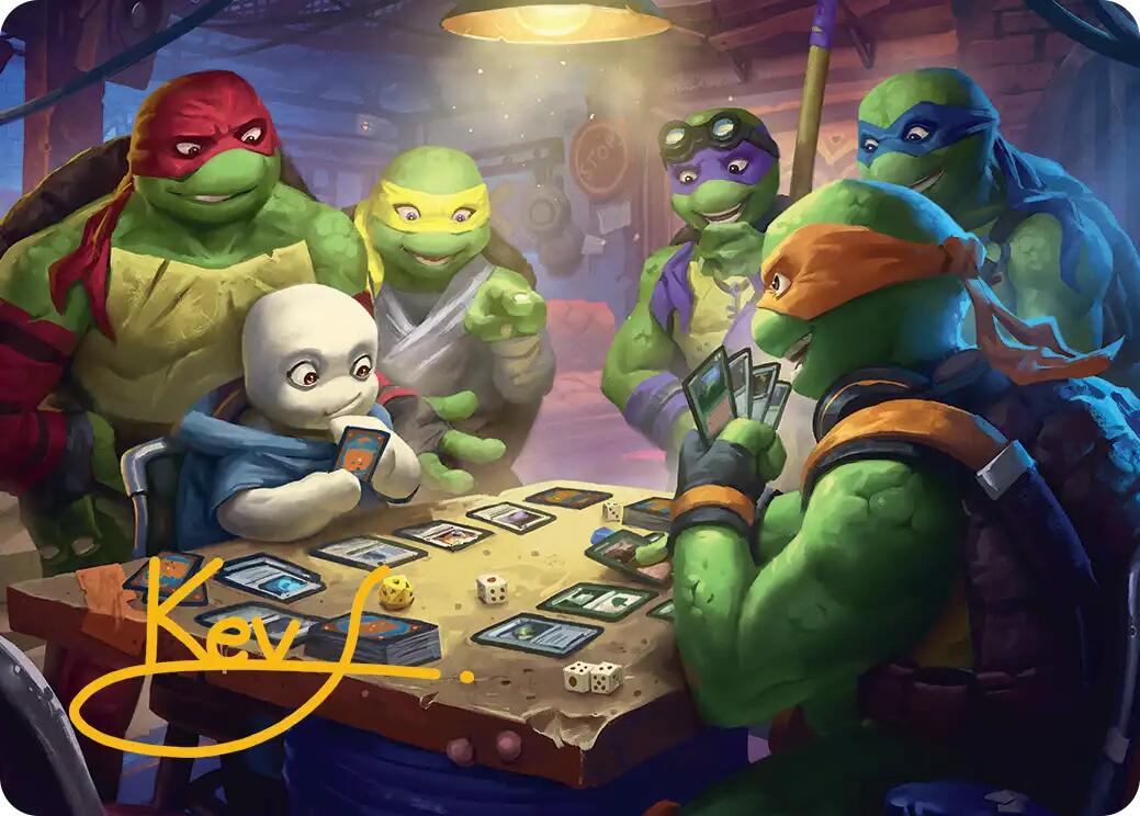 Lessons from Life Art Card (Gold-Stamped Signature) [Teenage Mutant Ninja Turtles Art Series] | Card Citadel
