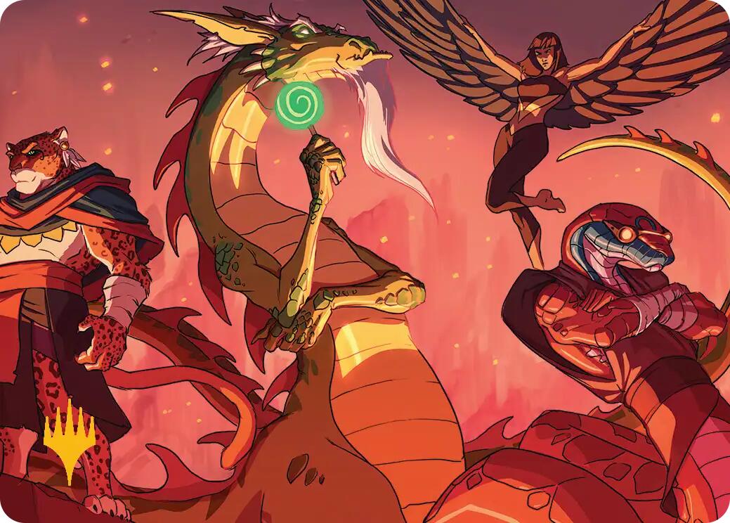 North Wind Avatar Art Card (Gold-Stamped) [Teenage Mutant Ninja Turtles Art Series] | Card Citadel