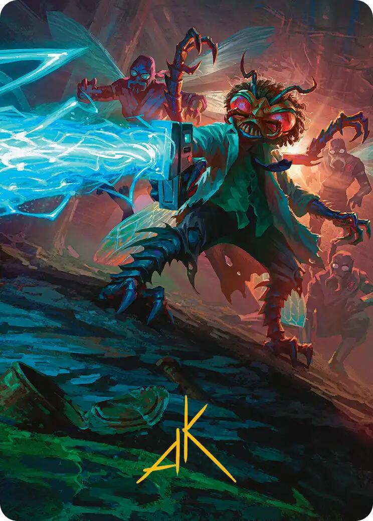 Baxter, Exzzperimental Zzientist Art Card (Gold-Stamped Signature) [Teenage Mutant Ninja Turtles Art Series] | Card Citadel