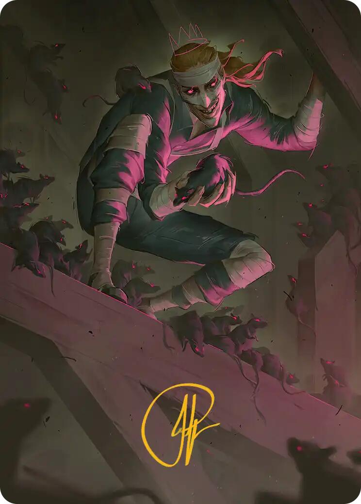 Rat King, the Chaosbringer Art Card (Gold-Stamped Signature) [Teenage Mutant Ninja Turtles Art Series] | Card Citadel