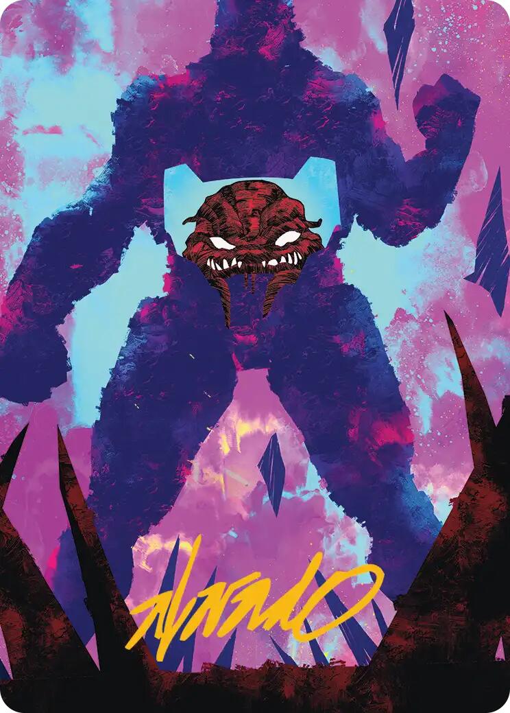 Krang, Utrom Warlord Art Card (Gold-Stamped Signature) [Teenage Mutant Ninja Turtles Art Series] | Card Citadel