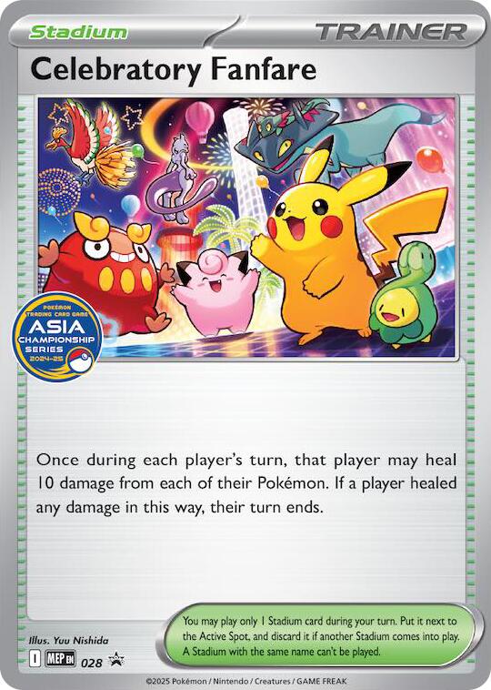 Celebratory Fanfare (028) (Asia Championship Series 24-25) [Mega Evolution Promo] | Card Citadel