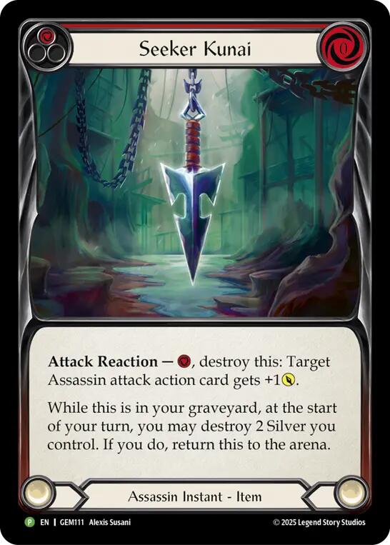 Seeker Kunai (Red) [GEM111] (GEM Pack 4)  Cold Foil | Card Citadel