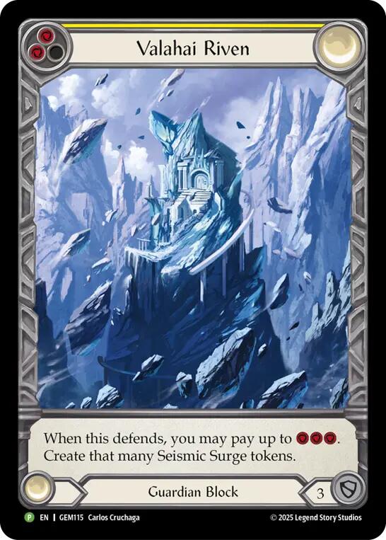 Valahai Riven (Yellow) [GEM115] (GEM Pack 4) | Card Citadel