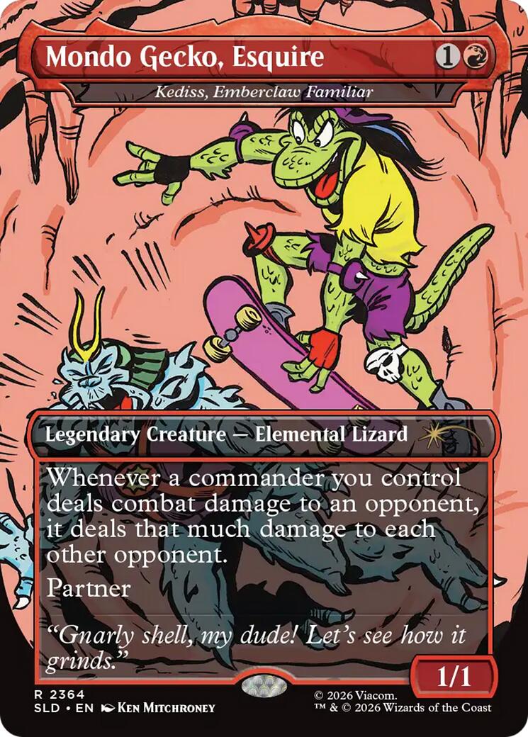 Mondo Gecko, Esquire - Kediss, Emberclaw Familiar [Secret Lair Drop Series] | Card Citadel