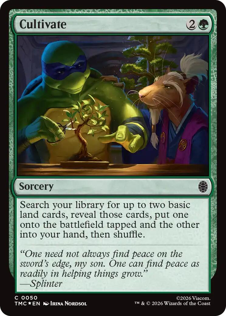 Cultivate (Surge Foil) [Teenage Mutant Ninja Turtles Commander] | Card Citadel