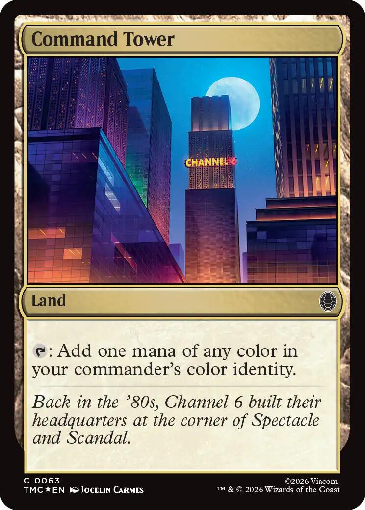 Command Tower (Surge Foil) [Teenage Mutant Ninja Turtles Commander] | Card Citadel