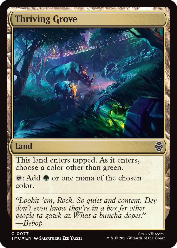 Thriving Grove (Surge Foil) [Teenage Mutant Ninja Turtles Commander] | Card Citadel