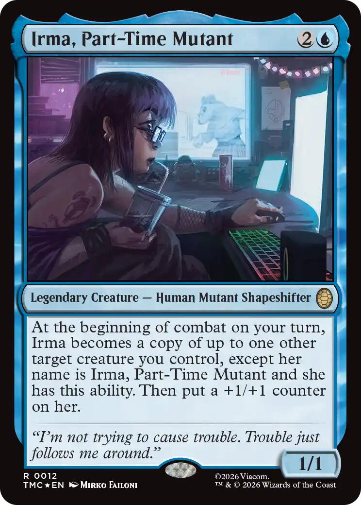Irma, Part-Time Mutant (Surge Foil) [Teenage Mutant Ninja Turtles Commander] | Card Citadel
