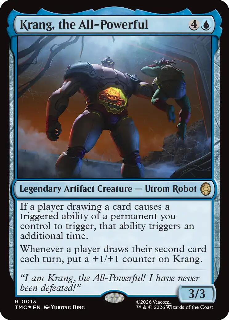 Krang, the All-Powerful (Surge Foil) [Teenage Mutant Ninja Turtles Commander] | Card Citadel