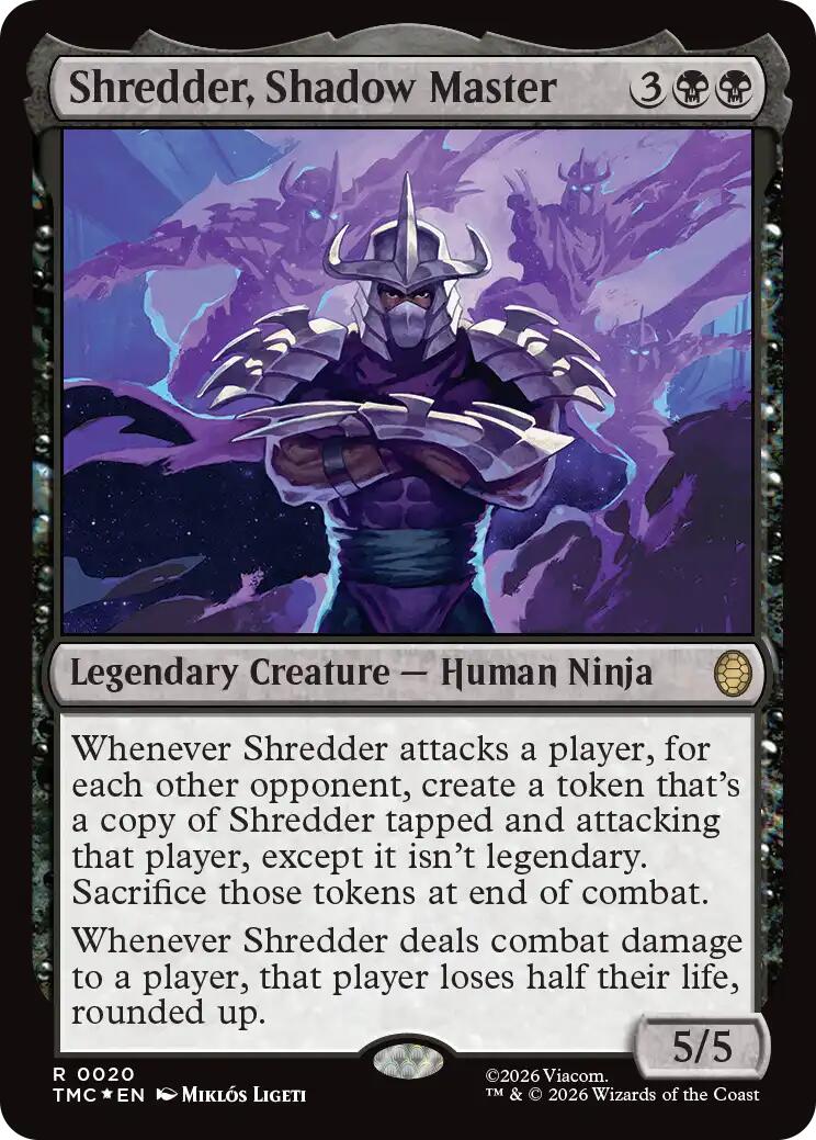 Shredder, Shadow Master (Surge Foil) [Teenage Mutant Ninja Turtles Commander] | Card Citadel