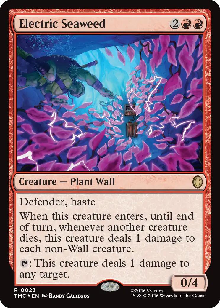 Electric Seaweed (Surge Foil) [Teenage Mutant Ninja Turtles Commander] | Card Citadel
