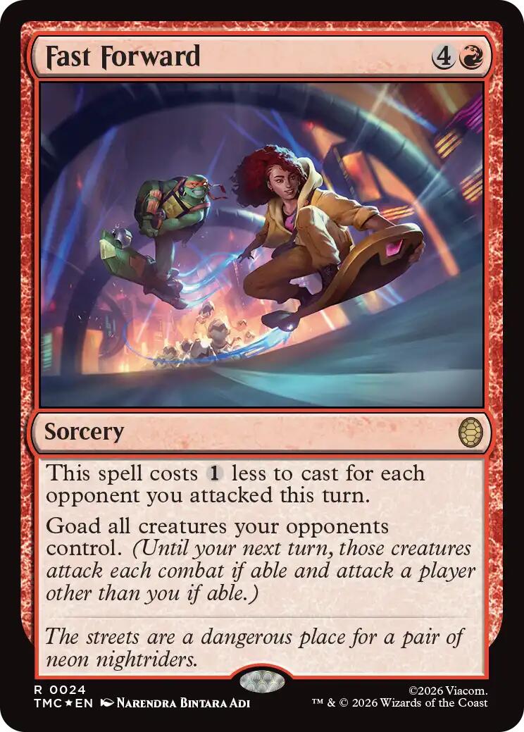 Fast Forward (Surge Foil) [Teenage Mutant Ninja Turtles Commander] | Card Citadel