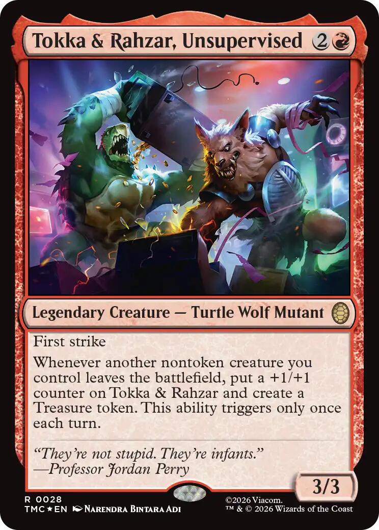Tokka & Rahzar, Unsupervised (Surge Foil) [Teenage Mutant Ninja Turtles Commander] | Card Citadel