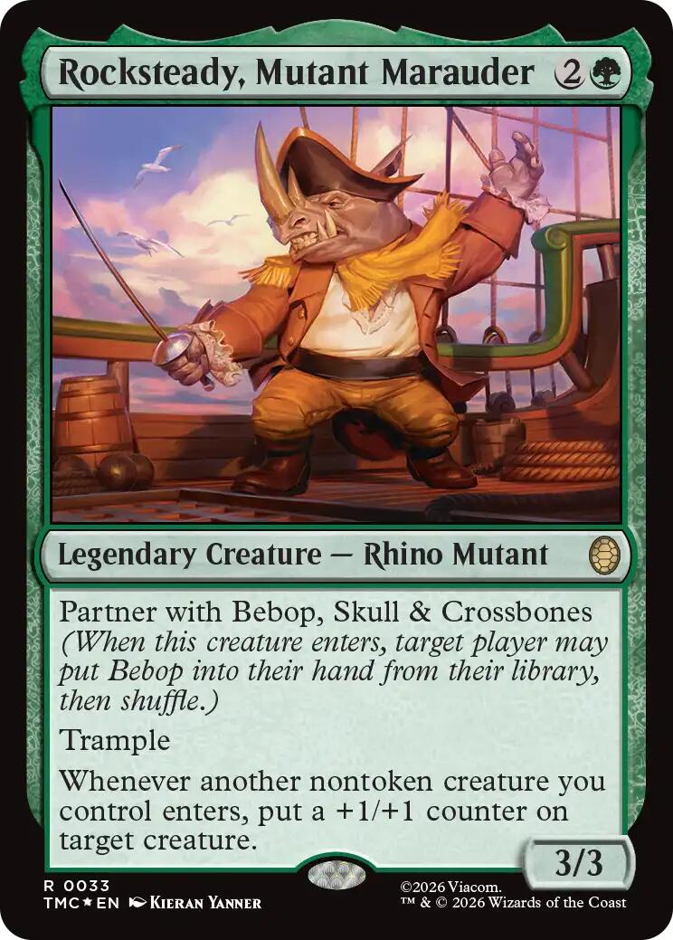 Rocksteady, Mutant Marauder (Surge Foil) [Teenage Mutant Ninja Turtles Commander] | Card Citadel