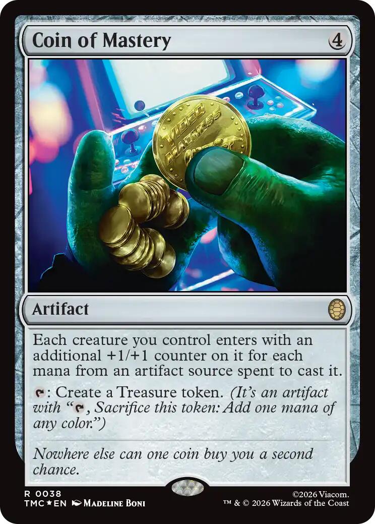 Coin of Mastery (Surge Foil) [Teenage Mutant Ninja Turtles Commander] | Card Citadel