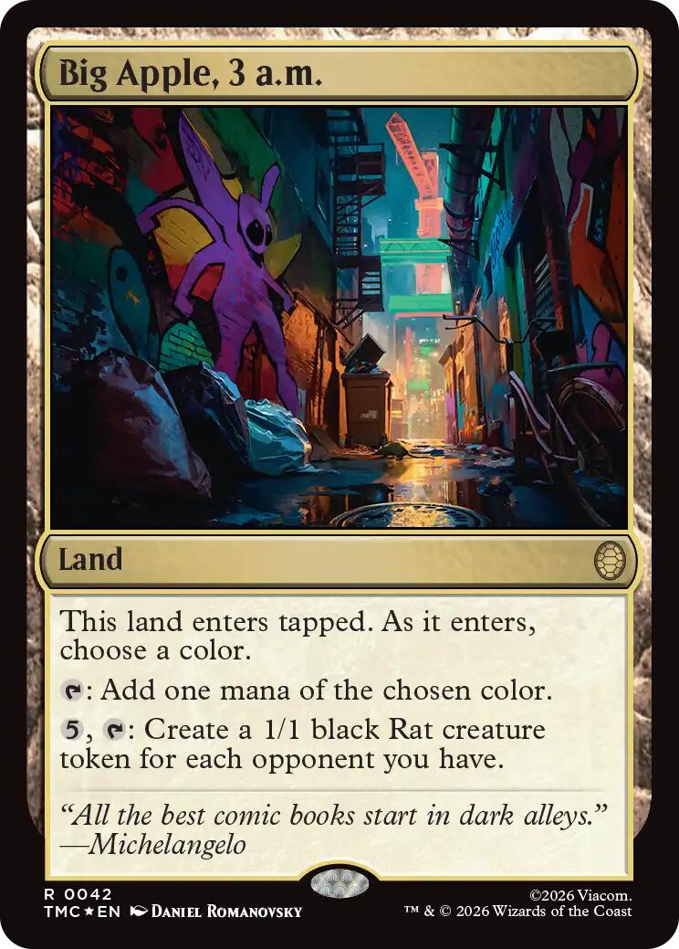 Big Apple, 3 a.m. (Surge Foil) [Teenage Mutant Ninja Turtles Commander] | Card Citadel