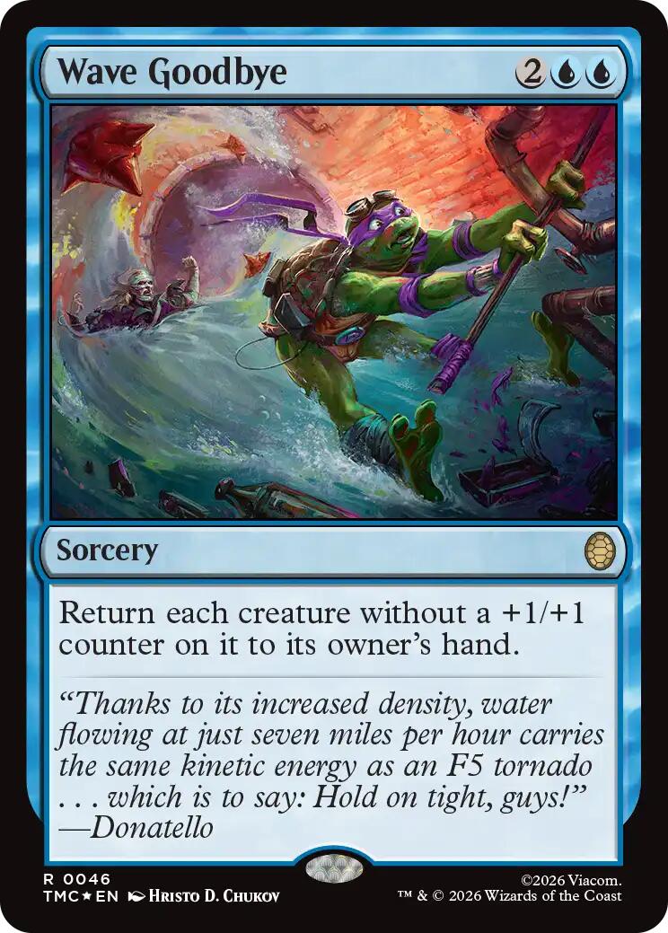 Wave Goodbye (Surge Foil) [Teenage Mutant Ninja Turtles Commander] | Card Citadel