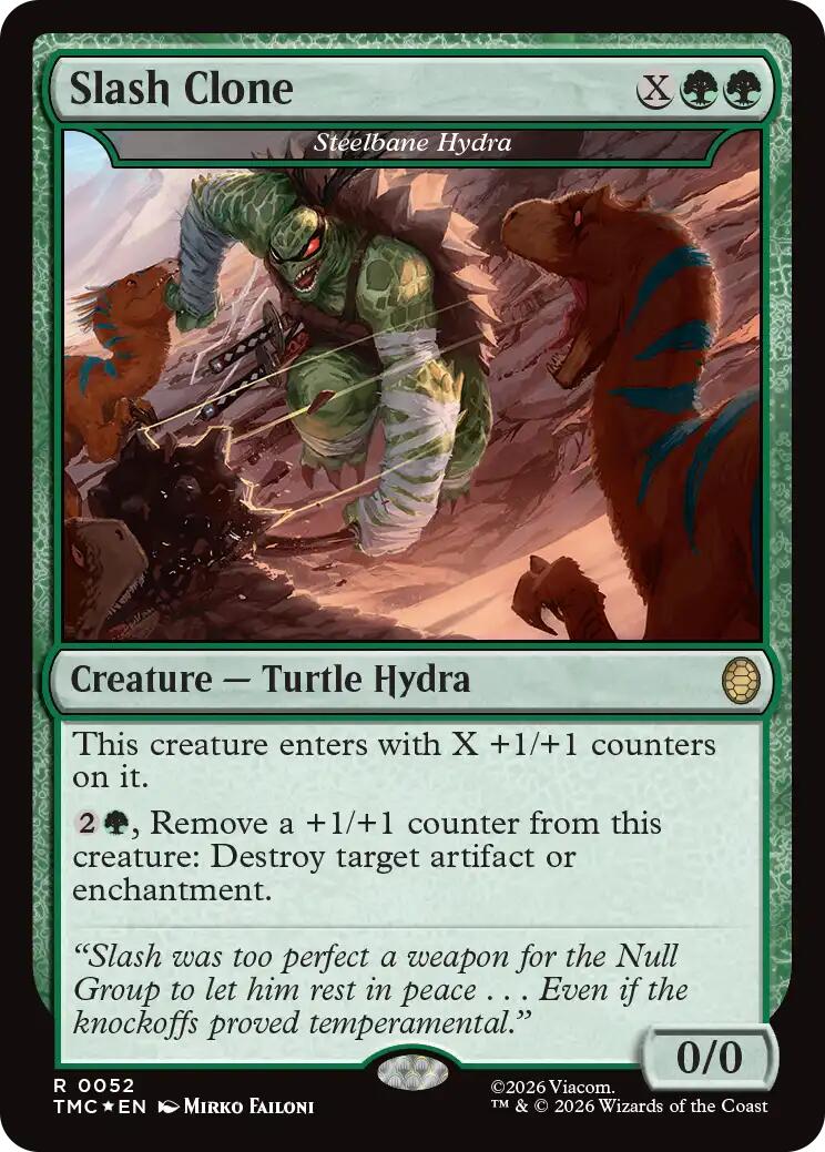 Slash Clone - Steelbane Hydra (Surge Foil) [Teenage Mutant Ninja Turtles Commander] | Card Citadel