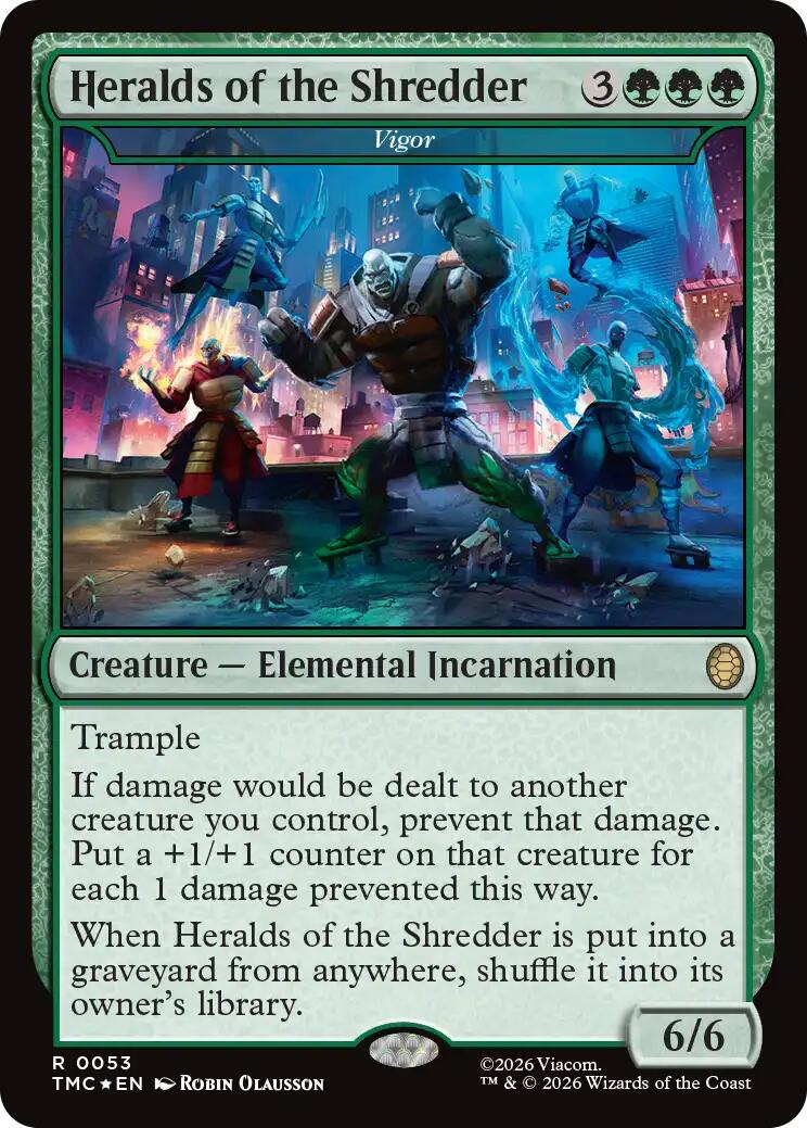 Heralds of the Shredder - Vigor (Surge Foil) [Teenage Mutant Ninja Turtles Commander] | Card Citadel