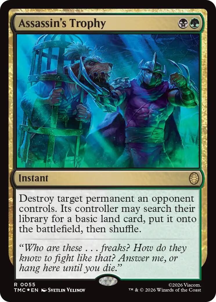 Assassin's Trophy (Surge Foil) [Teenage Mutant Ninja Turtles Commander] | Card Citadel
