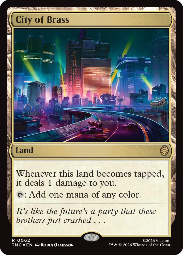 City of Brass (Surge Foil) [Teenage Mutant Ninja Turtles Commander] | Card Citadel