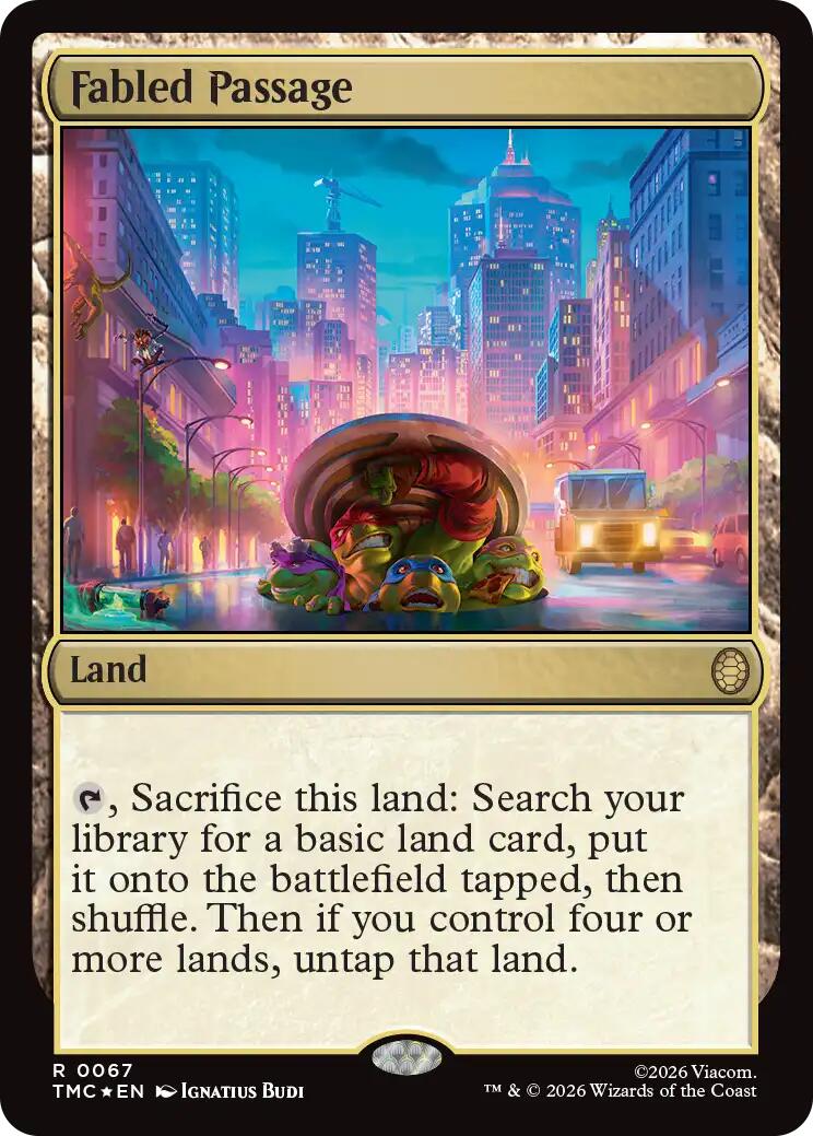 Fabled Passage (Surge Foil) [Teenage Mutant Ninja Turtles Commander] | Card Citadel
