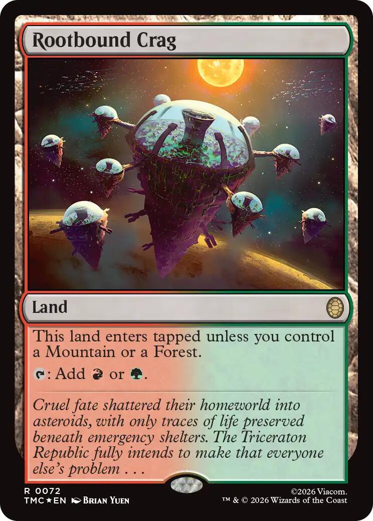 Rootbound Crag (Surge Foil) [Teenage Mutant Ninja Turtles Commander] | Card Citadel