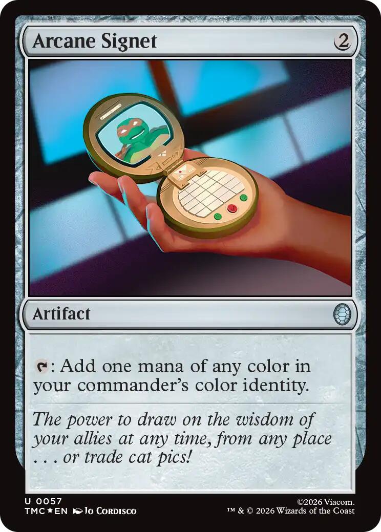 Arcane Signet (Surge Foil) [Teenage Mutant Ninja Turtles Commander] | Card Citadel