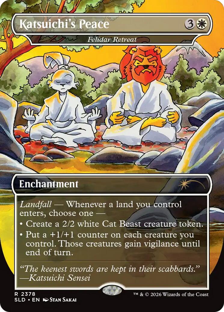 Katsuichi's Peace - Felidar Retreat [Secret Lair Drop Series] | Card Citadel