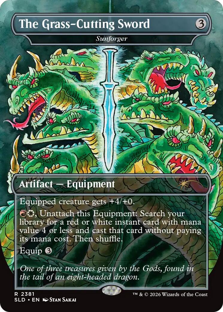 The Grass-Cutting Sword - Sunforger [Secret Lair Drop Series] | Card Citadel